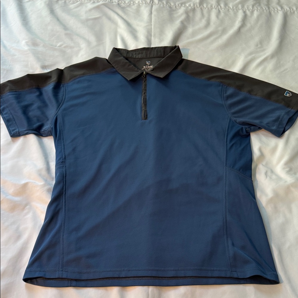 Kuhl Navy and Charcoal Shirt